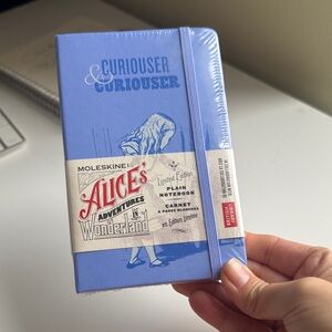 Moleskine Blue Alice's Adventures Notebook - Curiouser & Curiouser